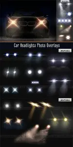 PNG  Car Headlights Photo Overlays 10929298