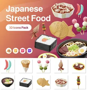 EE - Japanese Street Food 3D Icon 48LAQBL