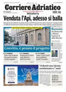 Corriere Adriatico Macerata - 17 Settembre 2025