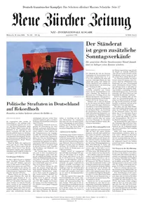 Neue Zürcher Zeitung International - 10 Juni 2026