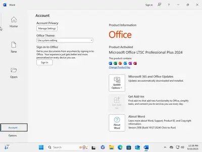 Windows 11 Pro 24H2 Build 26100.6584 (No TPM Required) With Office 2024 Pro Plus Multilingual September 2025