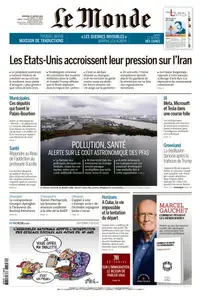 Le Monde du Vendredi 30 Janvier 2026