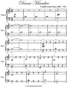 «Danse Macabre Easy Piano Sheet Music» by Camille Saint Saens