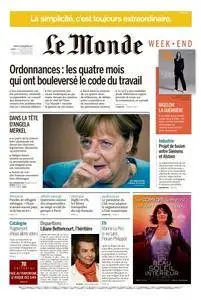 Le Monde du Samedi 23 Septembre 2017