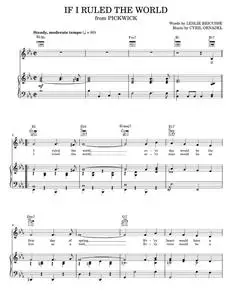 If I Ruled The World - Leslie Bricusse (Piano-Vocal-Guitar)