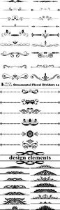 Vectors - Ornamental Floral Dividers 14