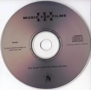 Brian Eno - Music For Films III (1992) {All Saints Records ASCD04 rec 1983-1988}