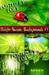 Bright Nature. Backgrounds #1 - Stock Vector