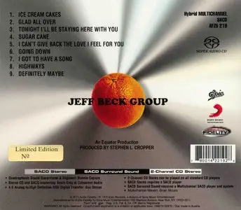 Jeff Beck Group - Jeff Beck Group (1972) [2015 Audio Fidelity SACD AFZ5 219]