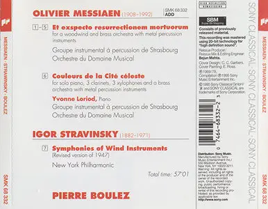 Messiaen / Stravinsky - Pierre Boulez - Et exspecto resurrectionem mortuorum etc. (1995)