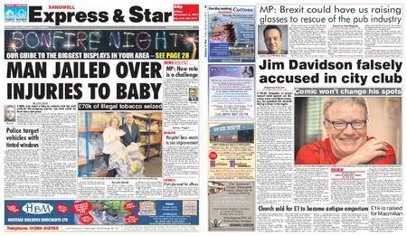 Express and Star Sandwell Edition – November 03, 2017