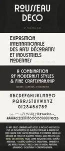 Rousseau Art Deco Font