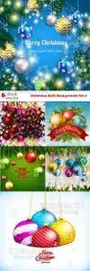 Vectors - Christmas Balls Backgrounds Set 9