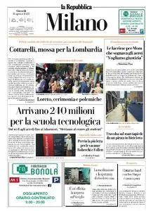 la Repubblica Milano - 11 Agosto 2022