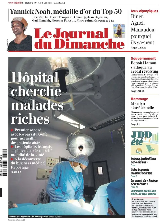 Le Journal du Dimanche - 5 Aout 2012