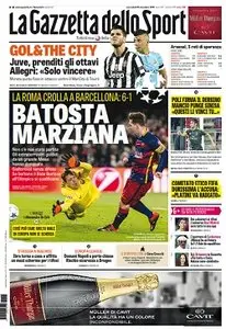 La Gazzetta dello Sport comprese tutte le edizioni locali (Roma, Milano, Sicilia, Puglia) - 25.11.2015