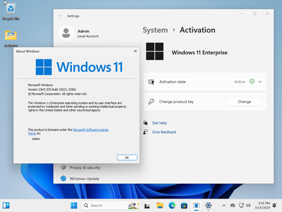 Windows 11 Enterprise 23H2 Build 22631.3296 (No TPM Required) With Office 2021 Pro Plus Multilingual Preactivated March 2024