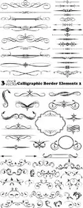 Vectors - Calligraphic Border Elements 2