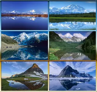 Reflection of mountains in the water - Desktop Wallpapers