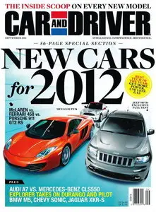 Car and Driver magazine - September 2011