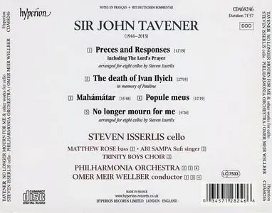 Steven Isserlis, Omer Meir Wellber, Philharmonia Orchestra - John Tavener: No longer mourn for me (2020)