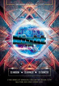 Flyer Template - Electro Night Party Club