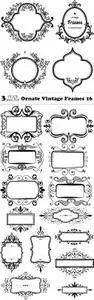 Vectors - Ornate Vintage Frames 16