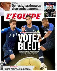 L'equipe du Samedi 8 Septembre 2018