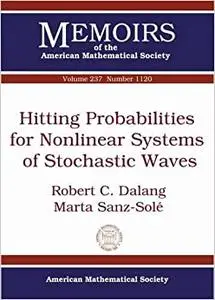 Hitting Probabilities for Nonlinear Systems of Stochastic Waves