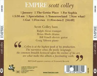 Scott Colley - Empire (2010) {C.A.M. Jazz}