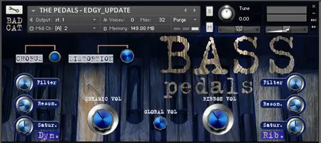 Bad Cat Samples The Bass Pedals KONTAKT EXS24