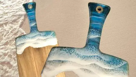 Create A Beach Resin Charcuterie Board