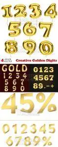 Vectors - Creative Golden Digits