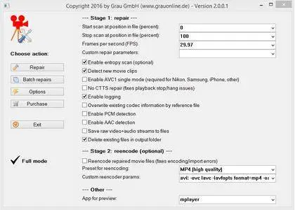 HD Video Repair Utility 3.1.0.1 Portable