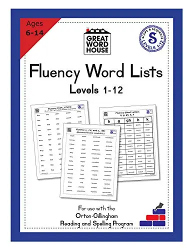 Fluency Word Lists: An Orton-Gilligham Reading Resource for Dyslexia