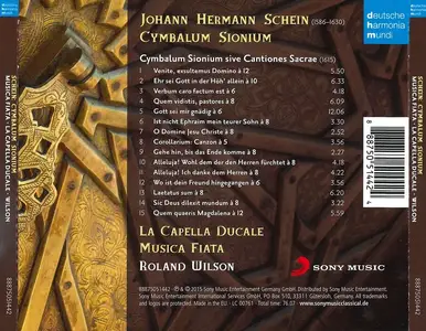 Roland Wilson, La Capella Ducale, Musica Fiata - Johann Hermann Schein: Cymbalum Sionium (2015)