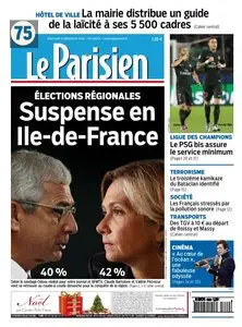 Le Parisien du Mercredi 9 Décembre 2015