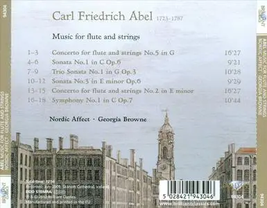 Georgia Browne, Nordic Affect - Abel: Music for flute and strings (2012)