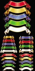 Color Ribbons Vector