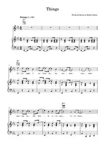 Things - Bobby Darin, Robbie Williams (Piano-Vocal-Guitar (Piano Accompaniment))