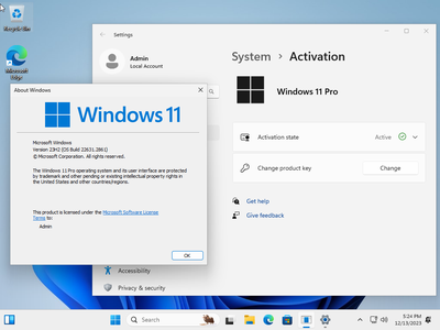 Windows 11 Pro 23H2 Build 22631.2861 (No TPM Required) Preactivated Multilingual December 2023