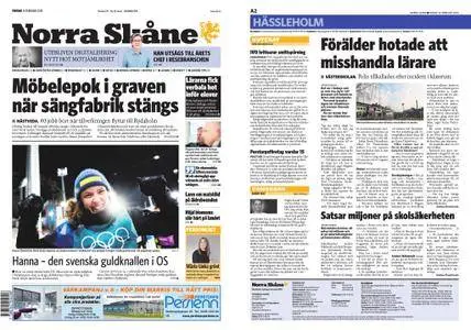 Norra Skåne – 16 februari 2018