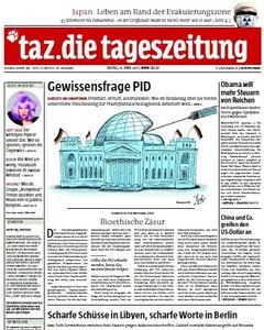 Die Tageszeitung TAZ vom 15 April 2011