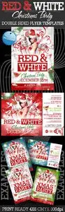 Graphicriver Red and White Christmas Party Flyer Templates
