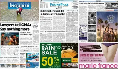 Philippine Daily Inquirer – July 18, 2011