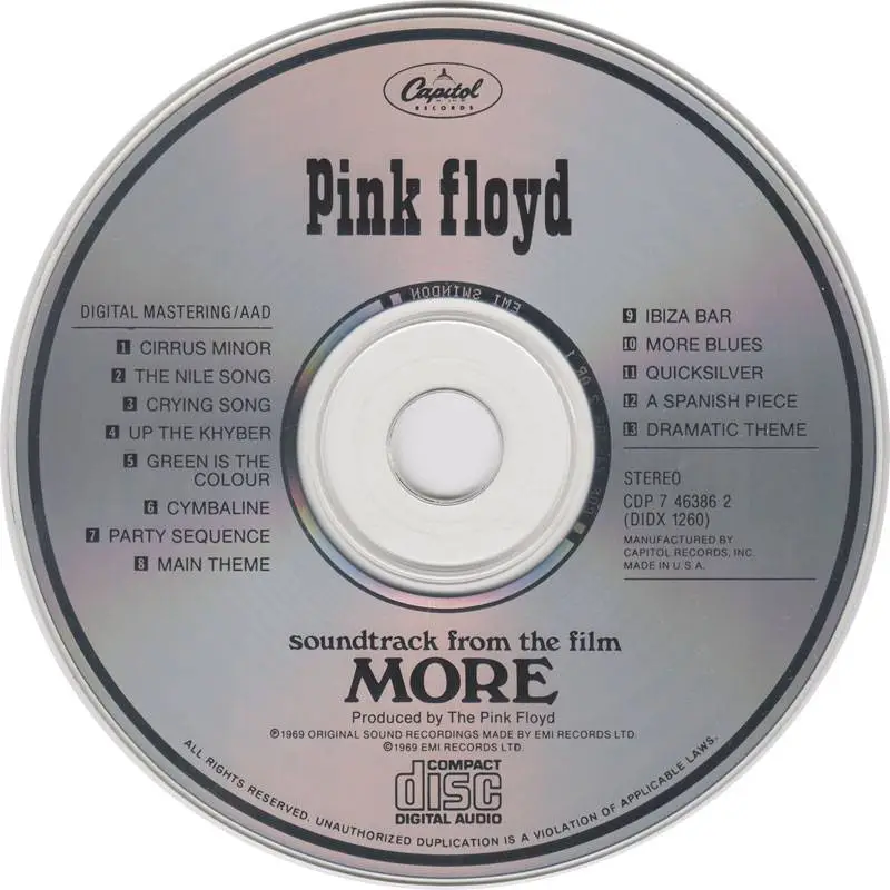 Пинк флойд слушать лучшие песни. Pink Floyd more 1969. Pink Floyd "more (LP)". Pink Floyd Music from the film more 1969. Обложка альбома more Pink Floyd.