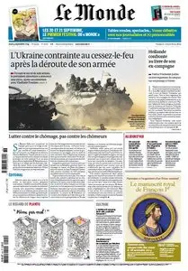 Le Monde du Jeudi 04 Septembre 2014