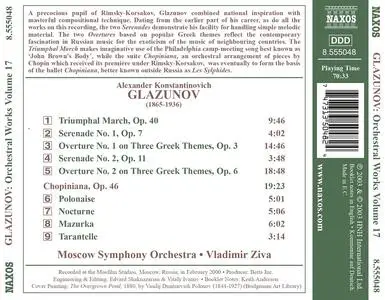 Vladimir Ziva, Moscow Symphony Orchestra - Alexander Glazunov: Orchestral Works Vol. 17: Chopiniana (2003)