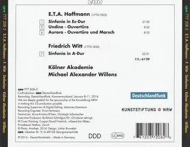 Michael Alexander Willens, Kolner Akademie - Hoffmann & Witt: Symphonies (2014)