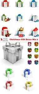 Vectors - Christmas Gift Boxes Mix 2